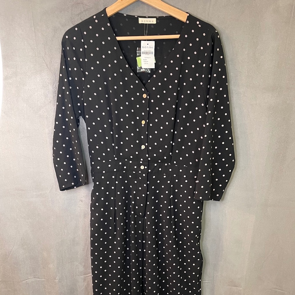 Bohme Loren Polka Dot Jumpsuit sz. Medium